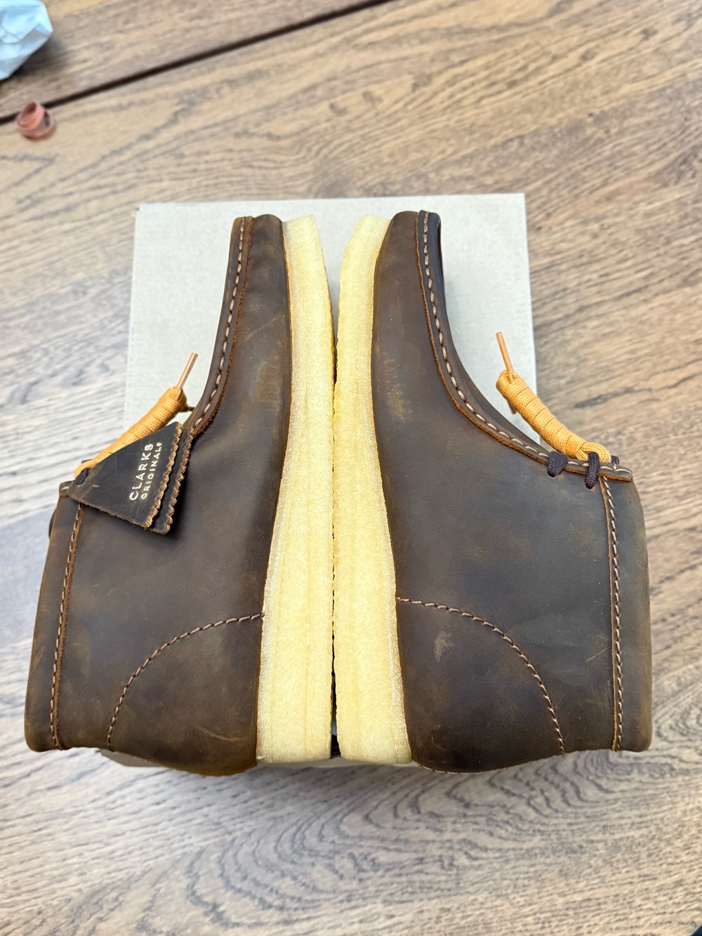 Clarks Men's Originals Wallabee Boots 26155513 Beeswax - Picture 3 of 9